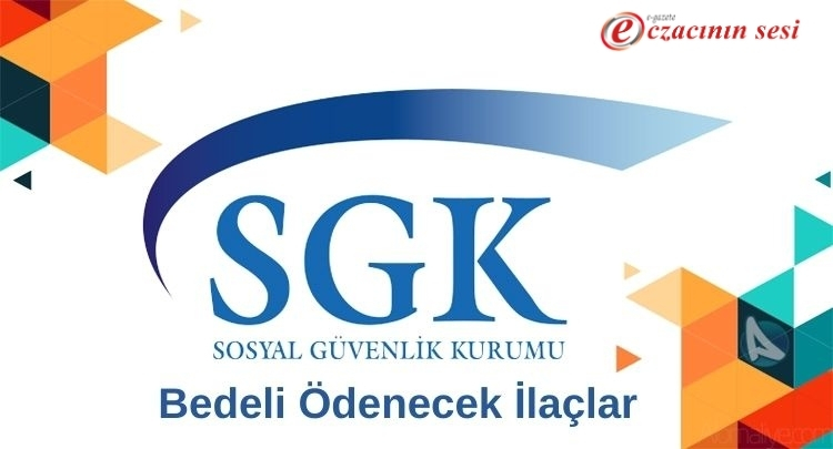 Bedeli Ödenecek İlaçlar
